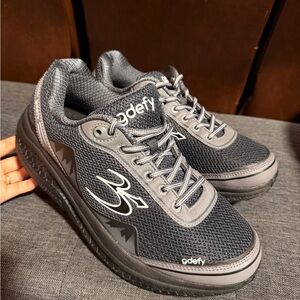 gdefy Women’s Black & Gray Comfort Walking Sneakers